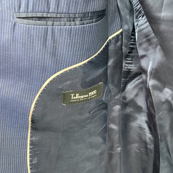 Brooks Brothers 346 Regent Fit Pinstripe Blazer 100% Wool - Navy - 42R - Picture 8 of 10